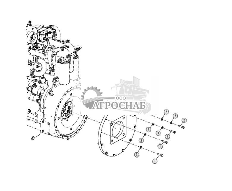 Крышка маховика (двигатель 6090HT001) - ST10428 58.jpg